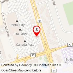 Popeyes on Harwood Avenue South, Ajax Ontario - location map