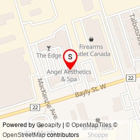 Eggcrepes Restaurant on Bayly Street West, Ajax Ontario - location map