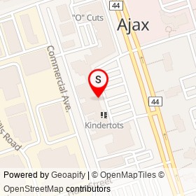 The Grocery Outlet on Commercial Avenue, Ajax Ontario - location map