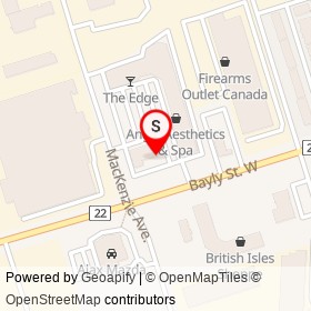 Dairy Queen on Bayly Street West, Ajax Ontario - location map