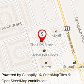 Hasty Market on Whites Road, Pickering Ontario - location map