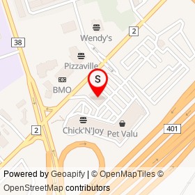 Lone Star Texas Grill on Kingston Road, Pickering Ontario - location map