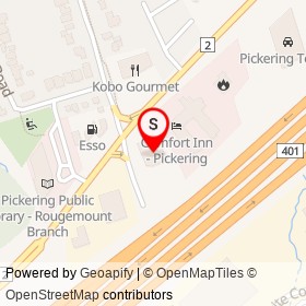 Pickering Volkswagen on Rosebank Road, Pickering Ontario - location map