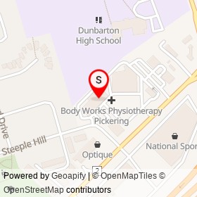 Shoppers Drug Mart on Kingston Road, Pickering Ontario - location map
