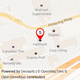 Hallmark on Pickering Parkway, Pickering Ontario - location map