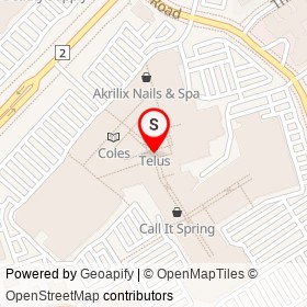 Virgin Mobile on Kingston Road, Pickering Ontario - location map