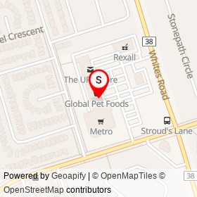 Pizza Pizza on Whites Road, Pickering Ontario - location map