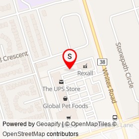 Dollarama on Arcadia Square, Pickering Ontario - location map
