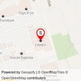 Lowe's on Banbury Court, Pickering Ontario - location map