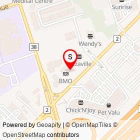 Fat Bastard Burrito on Kingston Road, Pickering Ontario - location map