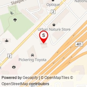 Acura Pickering on Kingston Road, Pickering Ontario - location map
