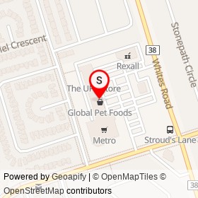 Big Bite Gourmet Burgers on Whites Road, Pickering Ontario - location map