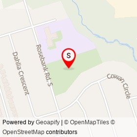 Rosebank on , Pickering Ontario - location map