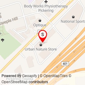 Dulux Paints on Kingston Road, Pickering Ontario - location map
