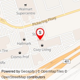 Kroehler on Pickering Parkway, Pickering Ontario - location map