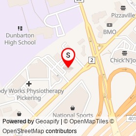 RBC on Kingston Road, Pickering Ontario - location map