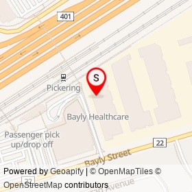 Rouge Valley Health Services ACT Team Community Services on Bayly Street, Pickering Ontario - location map