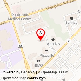 Bollock's Pub on Kingston Road, Pickering Ontario - location map