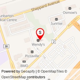 Tim Hortons on Delta Boulevard, Pickering Ontario - location map