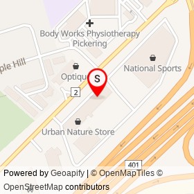 The Medical Supply Store on Kingston Road, Pickering Ontario - location map