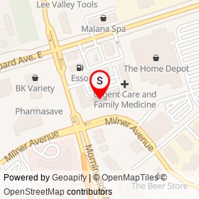 Gunams Supermarket on Morningside Avenue, Toronto Ontario - location map