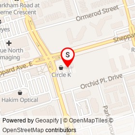 Esso on Markham Road, Toronto Ontario - location map