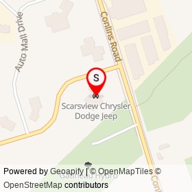 Scarsview Chrysler Dodge Jeep on Milner Avenue, Toronto Ontario - location map