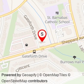 Ultramar on Sheppard Avenue East, Toronto Ontario - location map