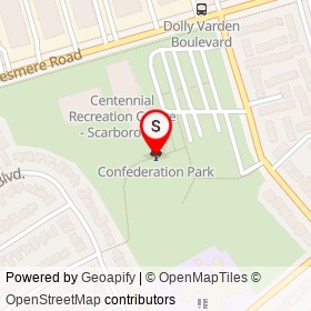 Confederation Park on , Toronto Ontario - location map