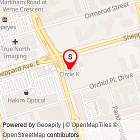 Tim Hortons on Markham Road, Toronto Ontario - location map