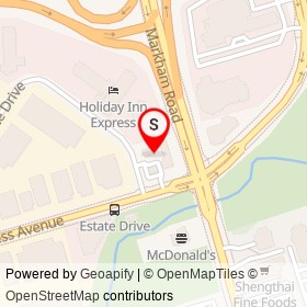 Gino's Pizza on Estate Drive, Toronto Ontario - location map