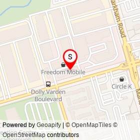 Haka legend on Ellesmere Road, Toronto Ontario - location map