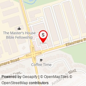 TD Canada Trust on Ellesmere Road, Toronto Ontario - location map