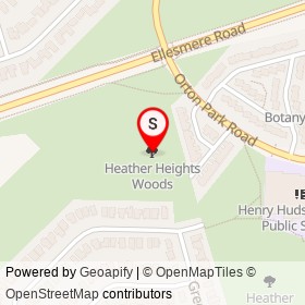 Heather Heights Woods on , Toronto Ontario - location map