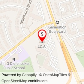 I.D.A. on Dean Park Road, Toronto Ontario - location map