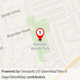 Bramber Woods Park on , Toronto Ontario - location map