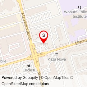 Shell Select on Ellesmere Road, Toronto Ontario - location map