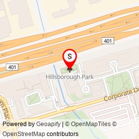Hillsborough Park on , Toronto Ontario - location map