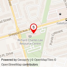 P. C. Ho Theatre on Sheppard Avenue East, Toronto Ontario - location map
