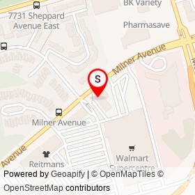 Meridian Credit Union on Milner Avenue, Toronto Ontario - location map