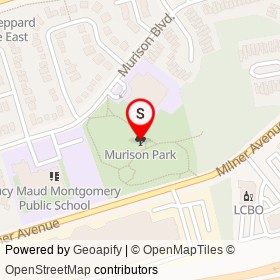 Murison Park on , Toronto Ontario - location map