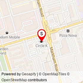 Circle K on Ellesmere Road, Toronto Ontario - location map