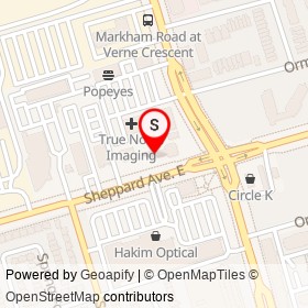 Super Stop Convenience on Sheppard Avenue East, Toronto Ontario - location map