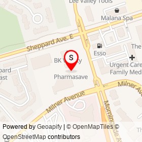 Pharmasave on Milner Avenue, Toronto Ontario - location map