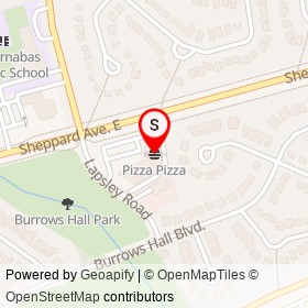 Pizza Pizza on Sheppard Avenue East, Toronto Ontario - location map
