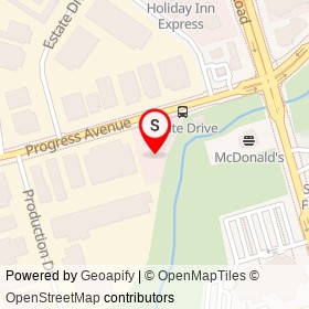 Madras Centennial Cafe on Progress Avenue, Toronto Ontario - location map