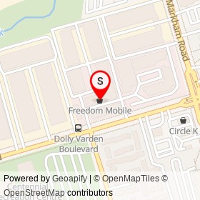 Freedom Mobile on Ellesmere Road, Toronto Ontario - location map