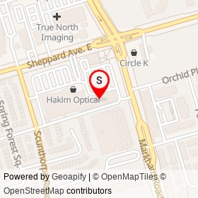 KFC on Markham Road, Toronto Ontario - location map