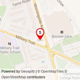 Husky on Military Trail, Toronto Ontario - location map