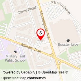 Osmow's on Military Trail, Toronto Ontario - location map